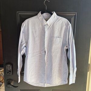 Classic Light Blue Men's Button-Down Shirt